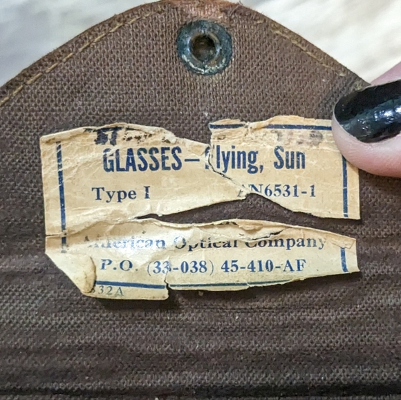 American Optical Accessories Vintage American Optical Ww2 Aviator